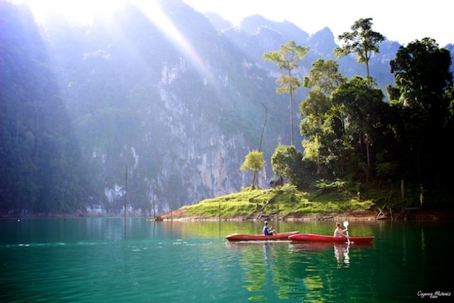 Cayaking in Khao Sok National Park, Thailand